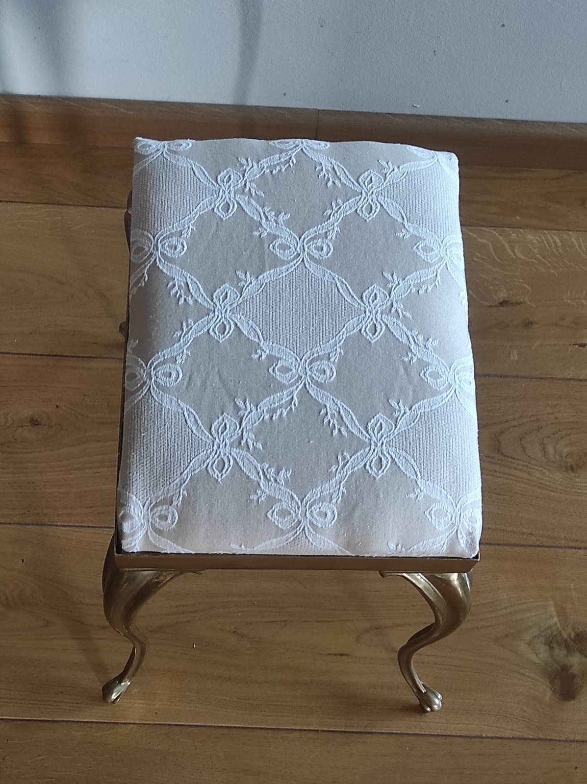 Tabouret en laiton de la Maison Bagues 1950 en vente 1