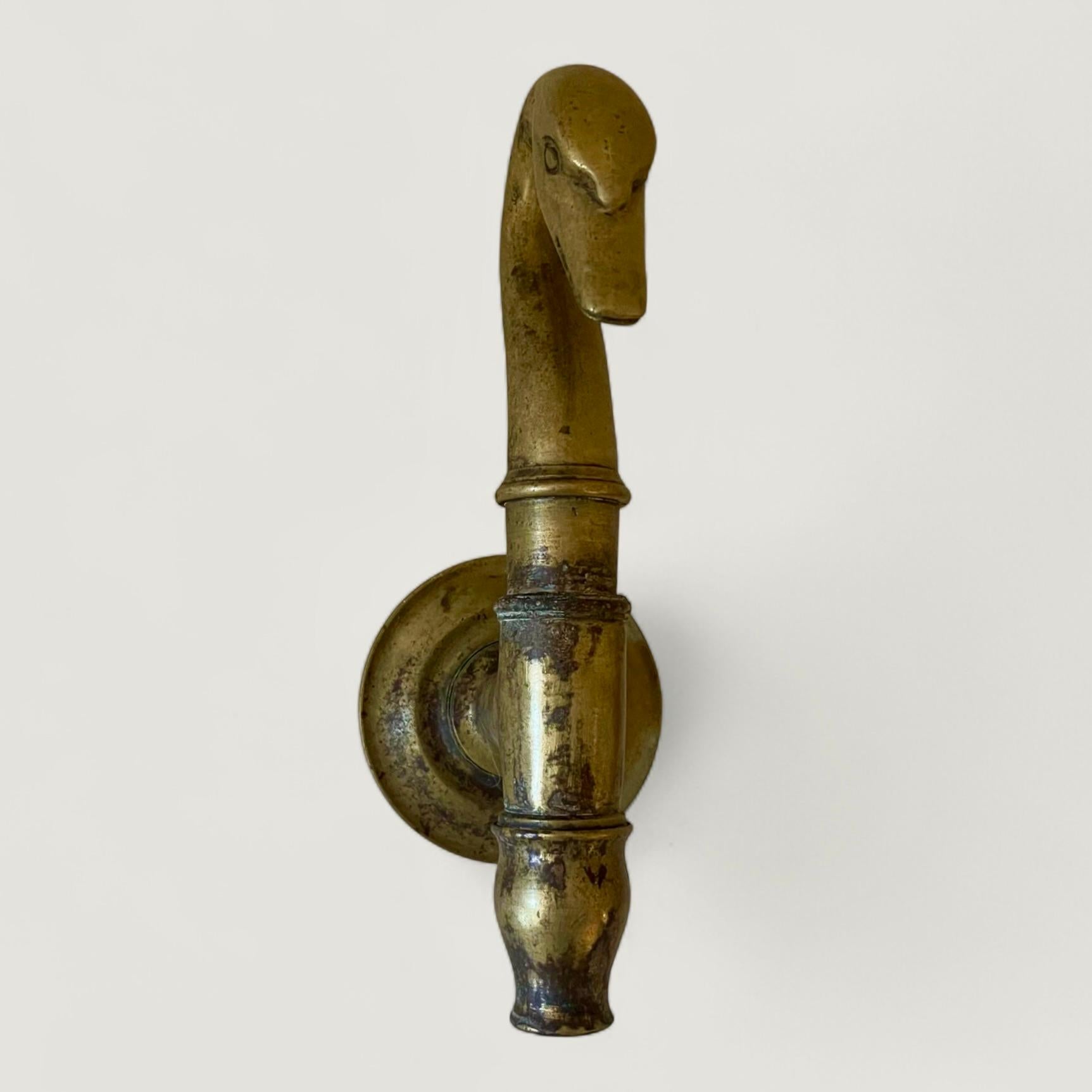 French Brass Swan Faucet Nineteenth Century For Sale 1