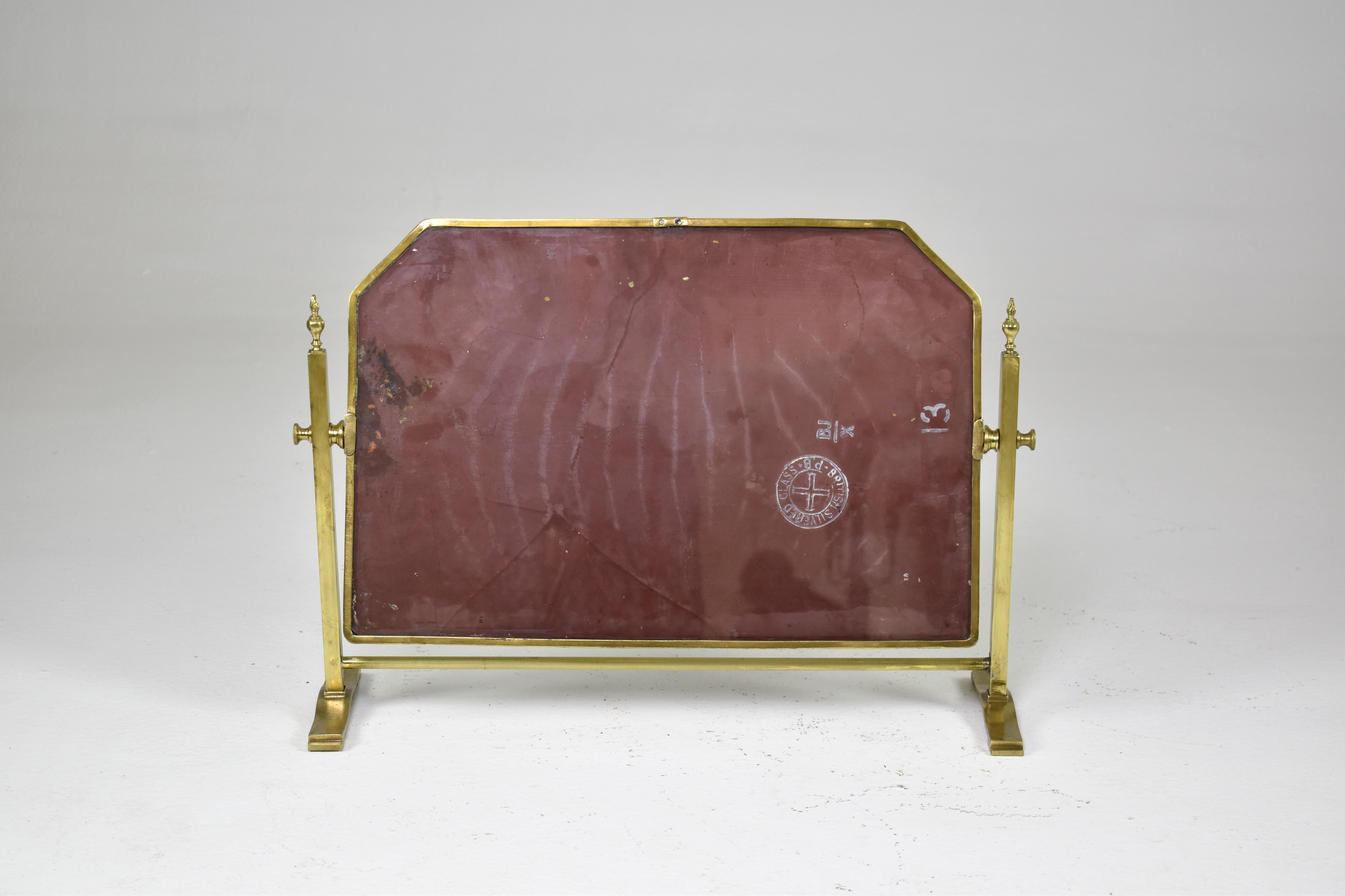 French Brass Table Mirror with Adjustable Frame, Circa 1930s For Sale 5