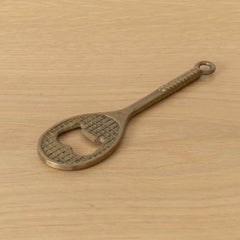 French Brass Tennis Bottle Opener