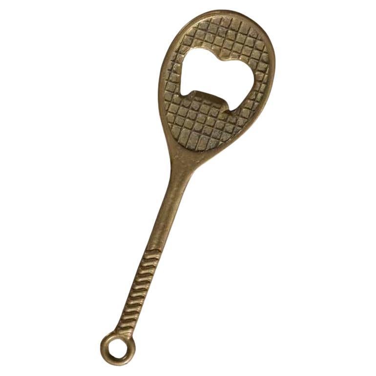 French Brass Tennis Bottle Opener