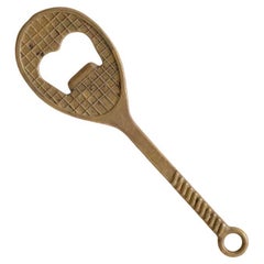 French Brass Tennis Bottle Opener