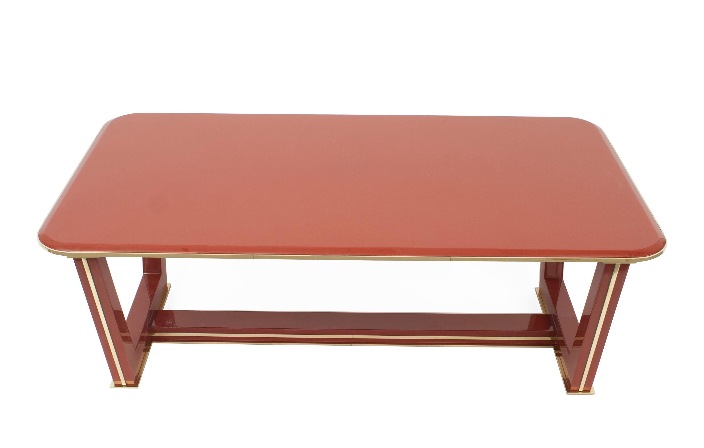 Mid-Century Modern Customizable French 1940s Style Makore Veneer Coffee Table manner of Maxime Old For Sale