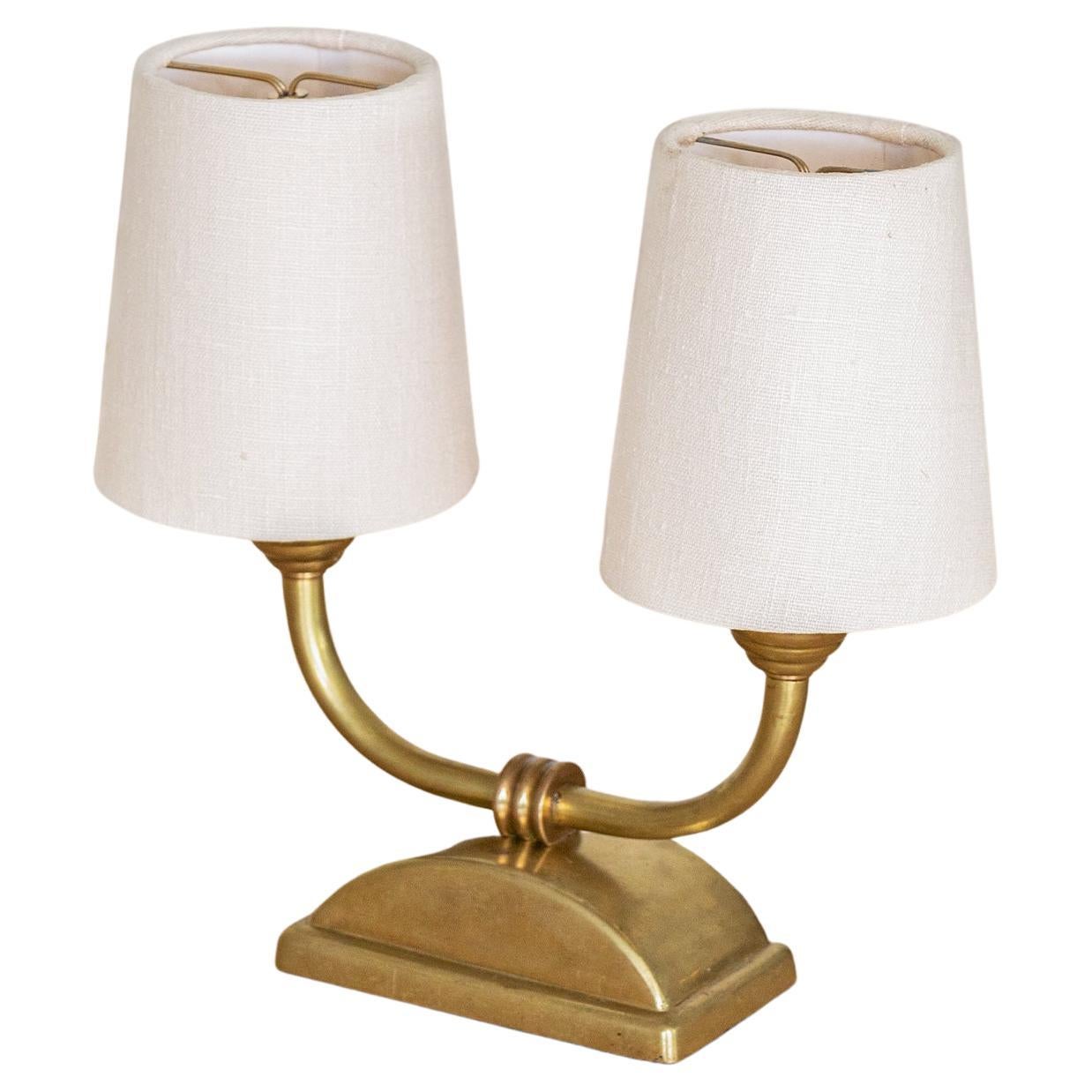 Great Looking 2Arm Brass Table Lamp by Baldwin at 1stDibs baldwin