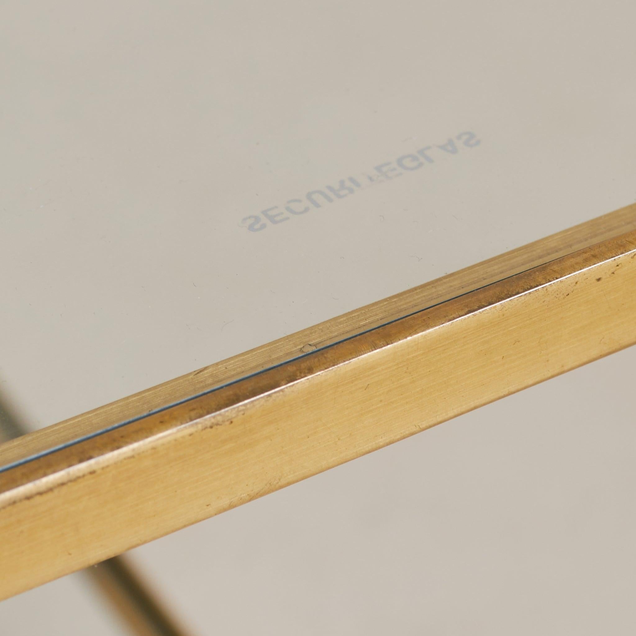 French Brass Two-Tier Side Table in the Manner of Maison Jansen, 1940s For Sale 2