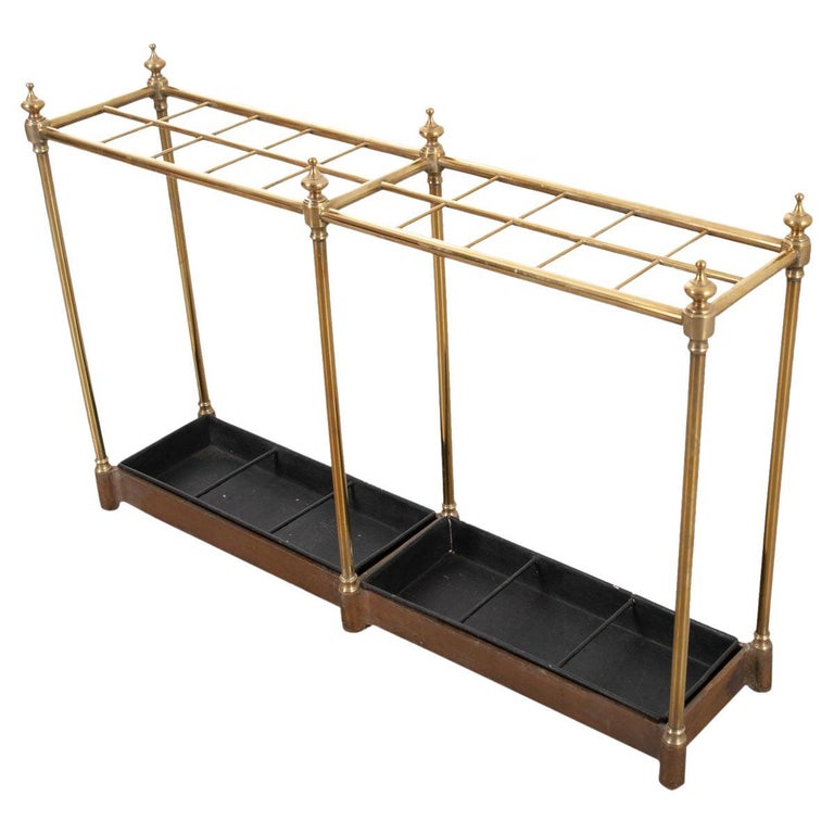 French Brass Umbrella / Cane Stand at 1stDibs