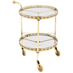French Brass Vintage Bar Cart
