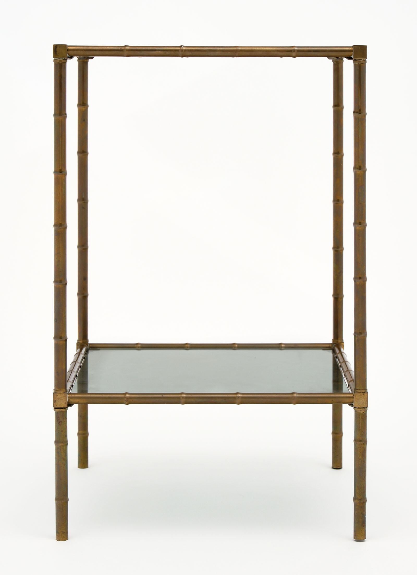 Mid-20th Century French Brass Vintage Side Table