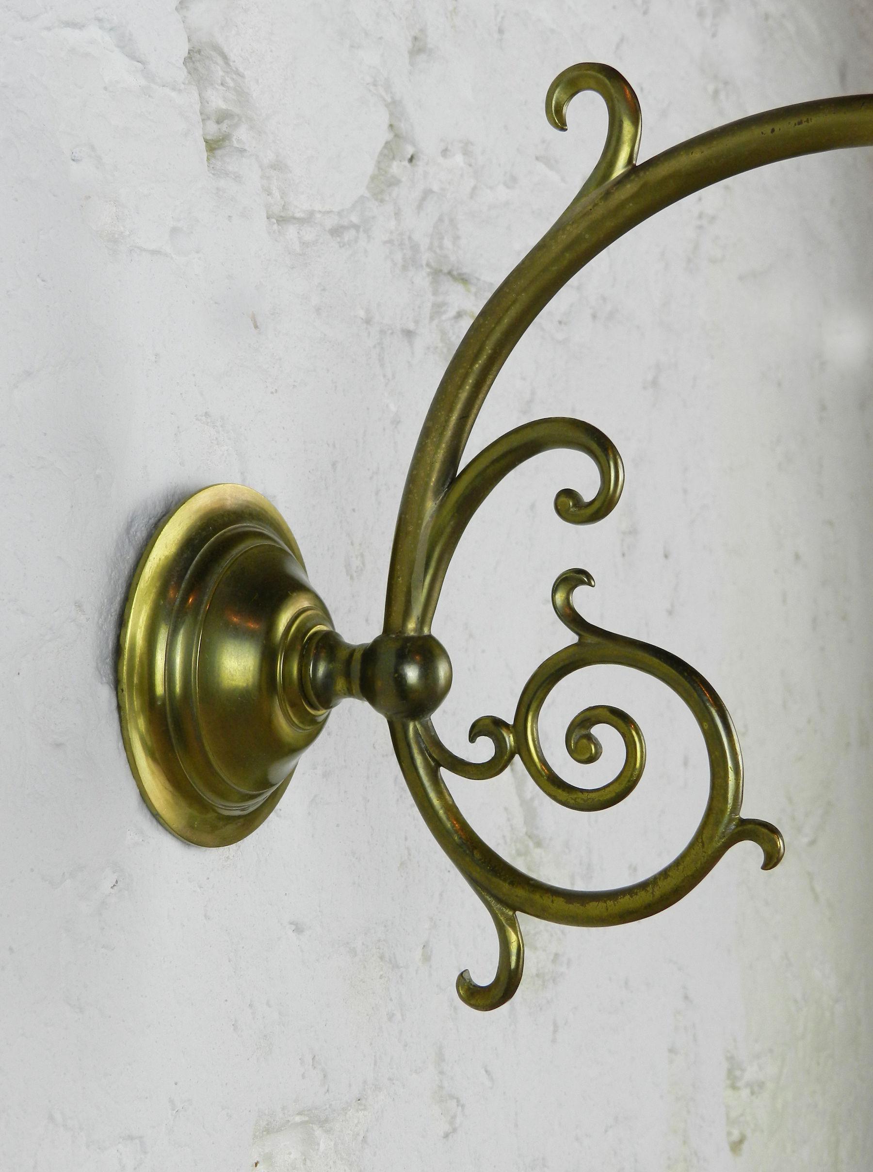 20th Century French Brass Wall Sconce