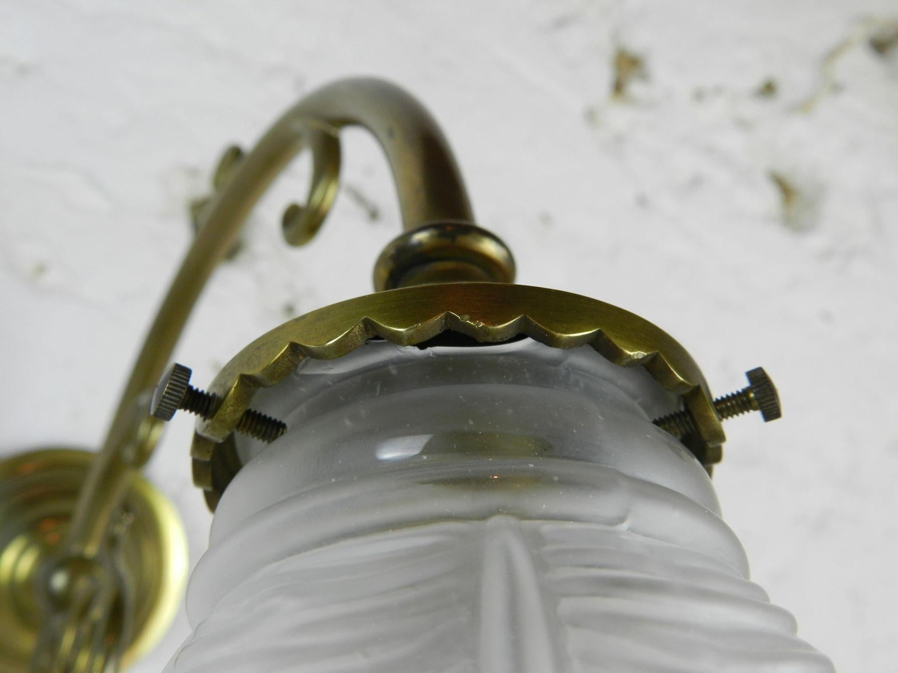 French Brass Wall Sconce 2