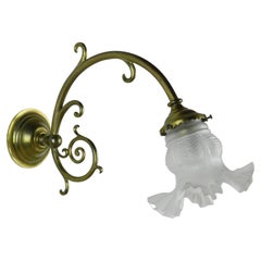 French Brass Wall Sconce