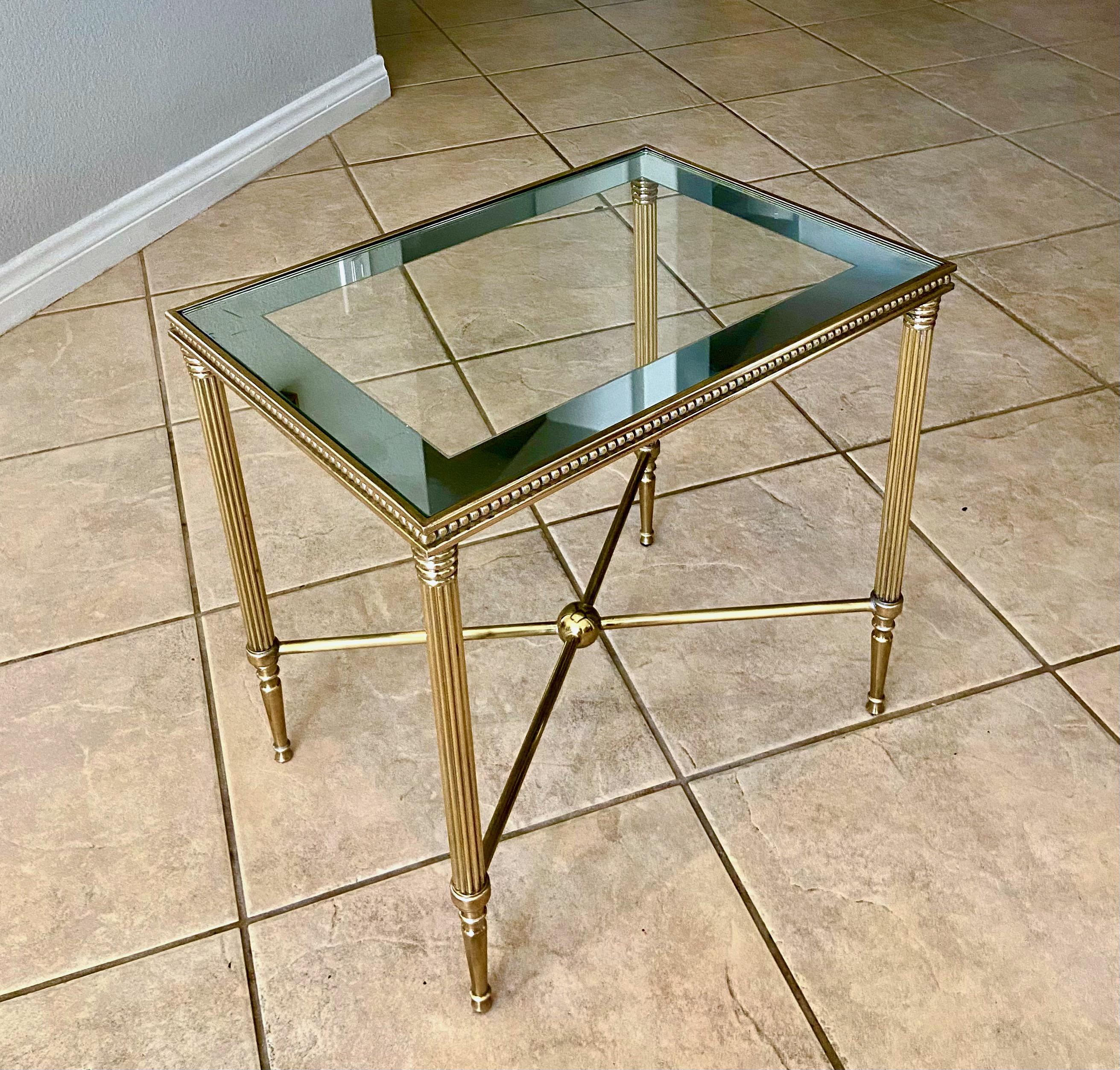 French Brass x Base Side Table 1