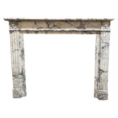 French Breccia Marble Mantel