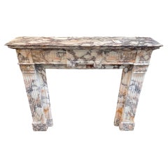 French, Breccia Marble Mantel