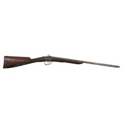 Fusil de chasse français à double canon Brevete Stag sculpté