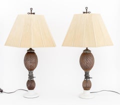 French Briet Brevete Seltzer Bottle Table Lamps, 2