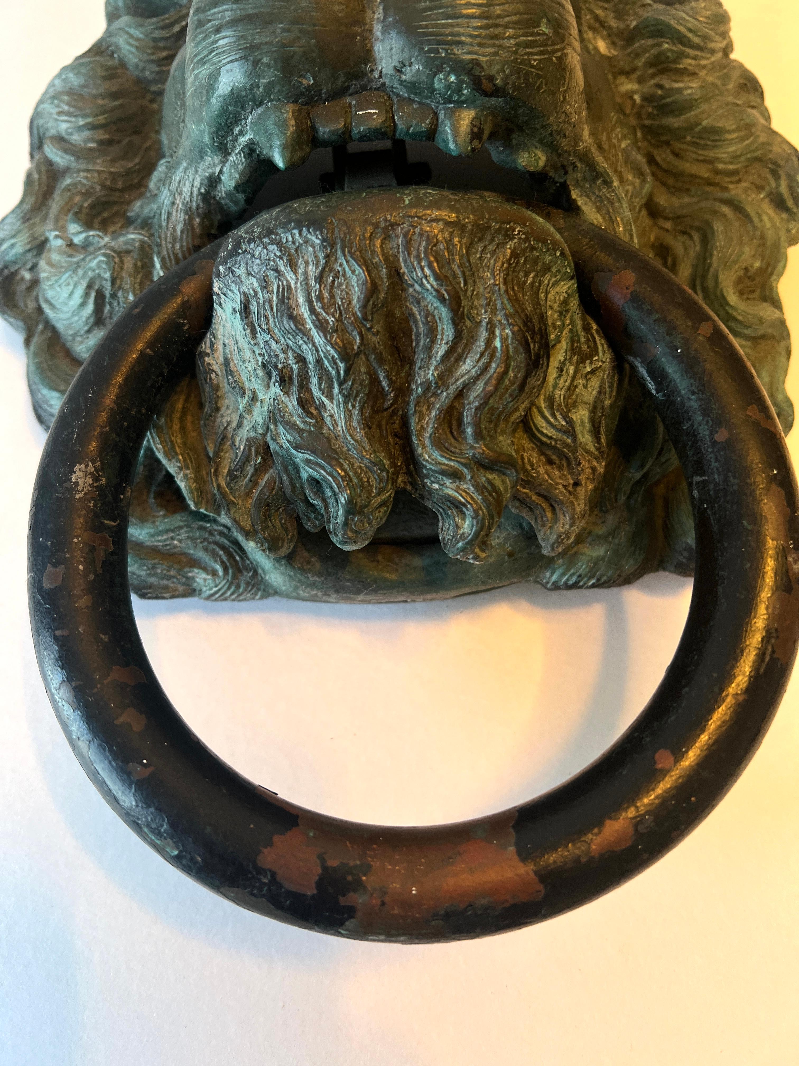 Français Lion en bronze français de 12