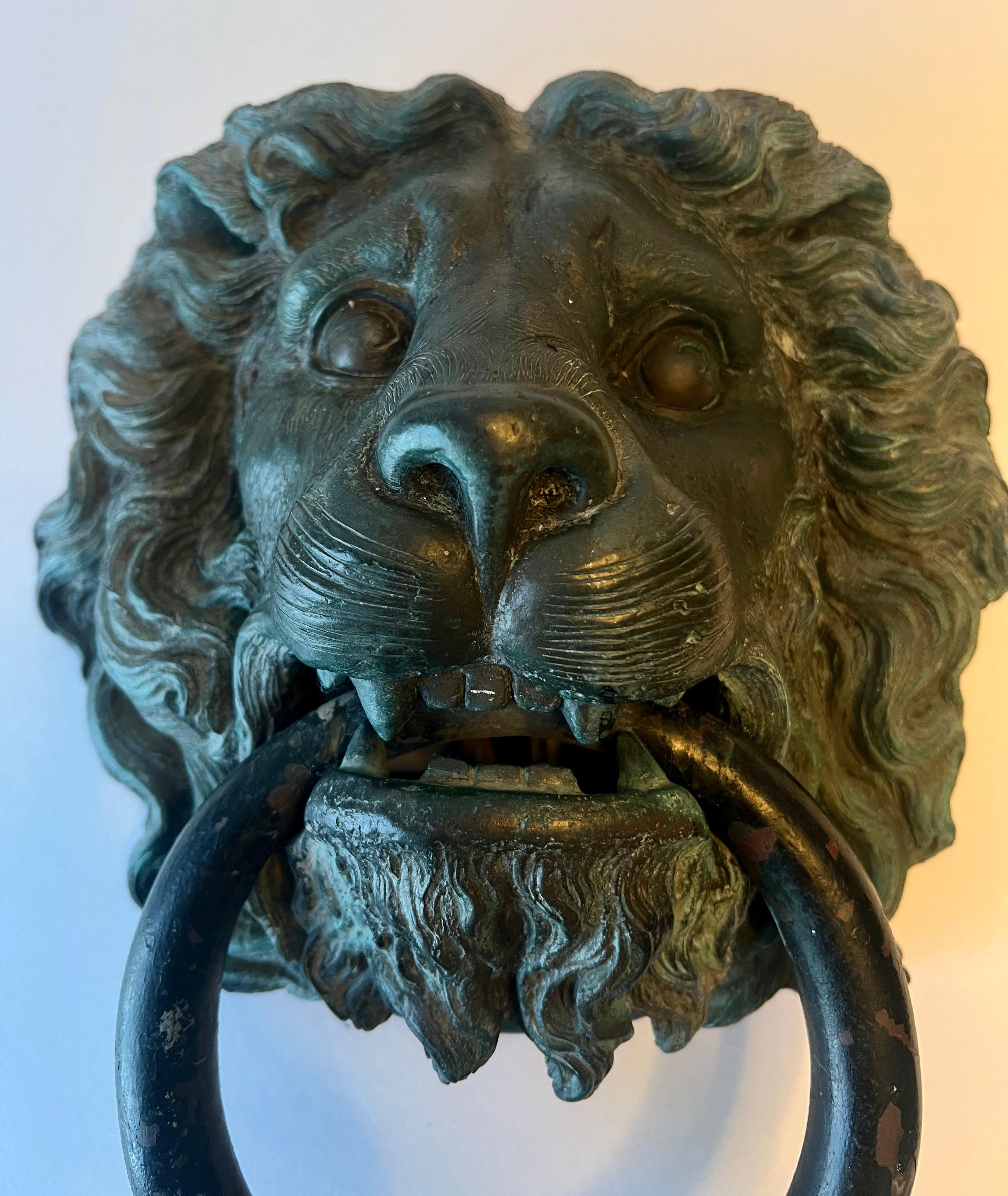 Fait main Lion en bronze français de 12