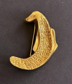 Bronze français À La Gloire des Phoques Broche Line Vautrin