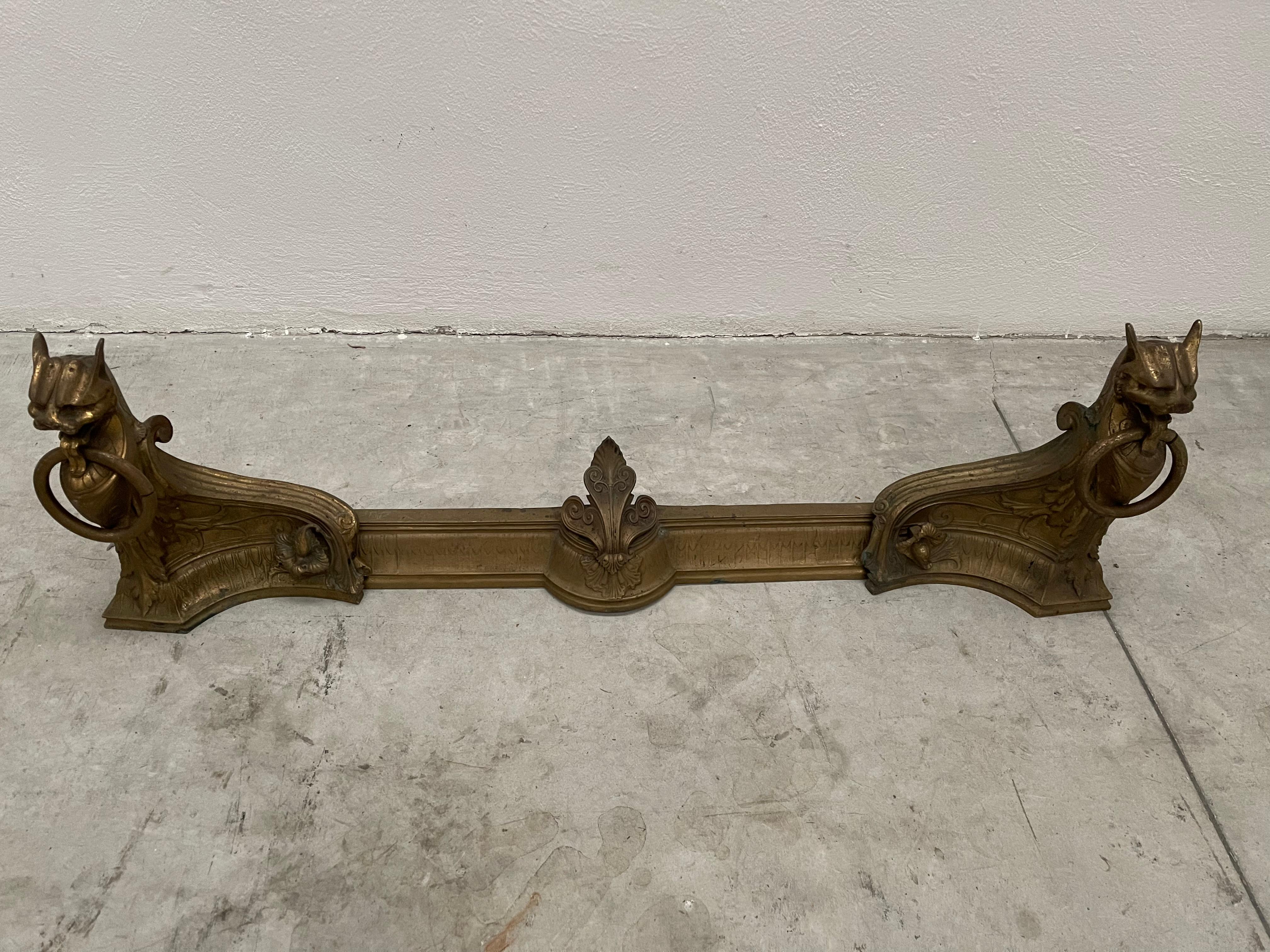 Other French Bronze Adjustable Fender In The Manner Of Barbedienne, Late 19th Century For Sale