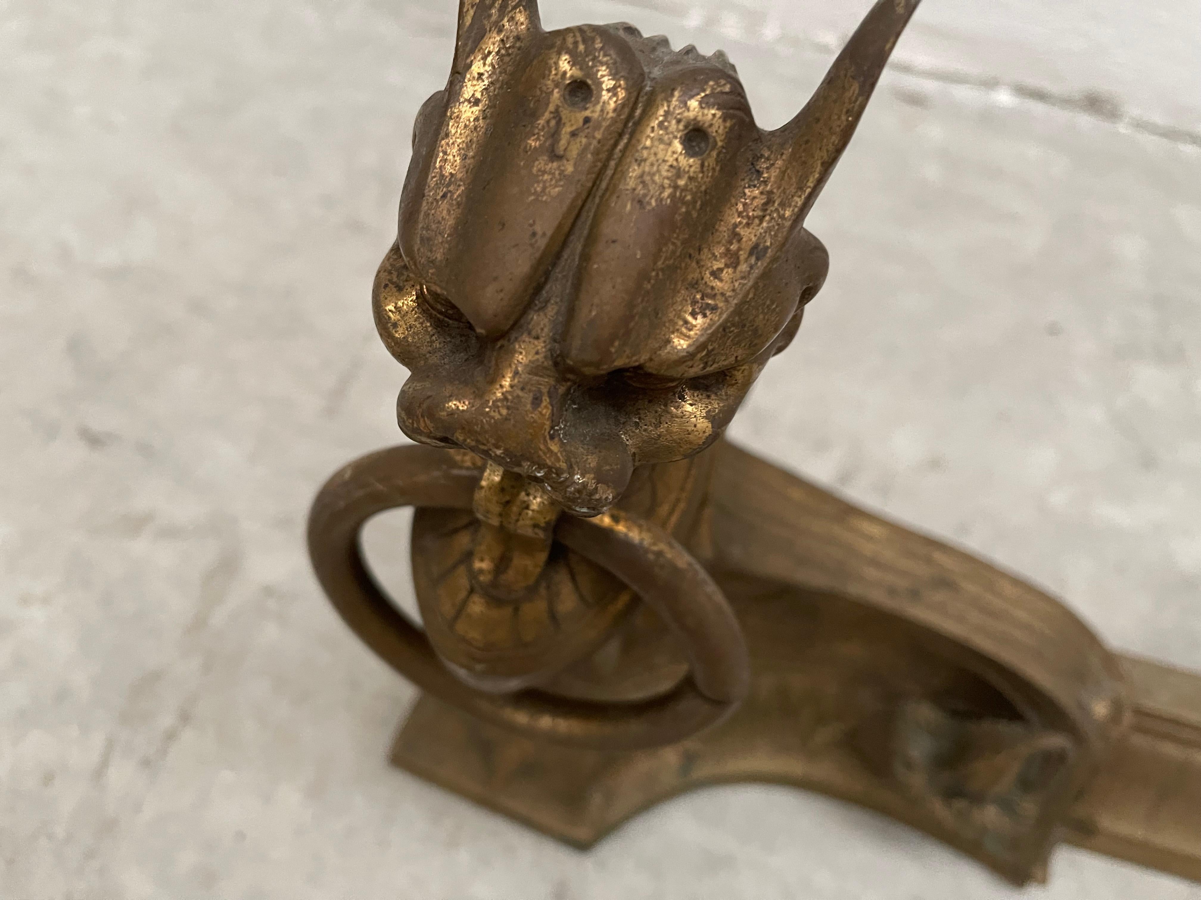 French Bronze Adjustable Fender In The Manner Of Barbedienne, Late 19th Century For Sale 3