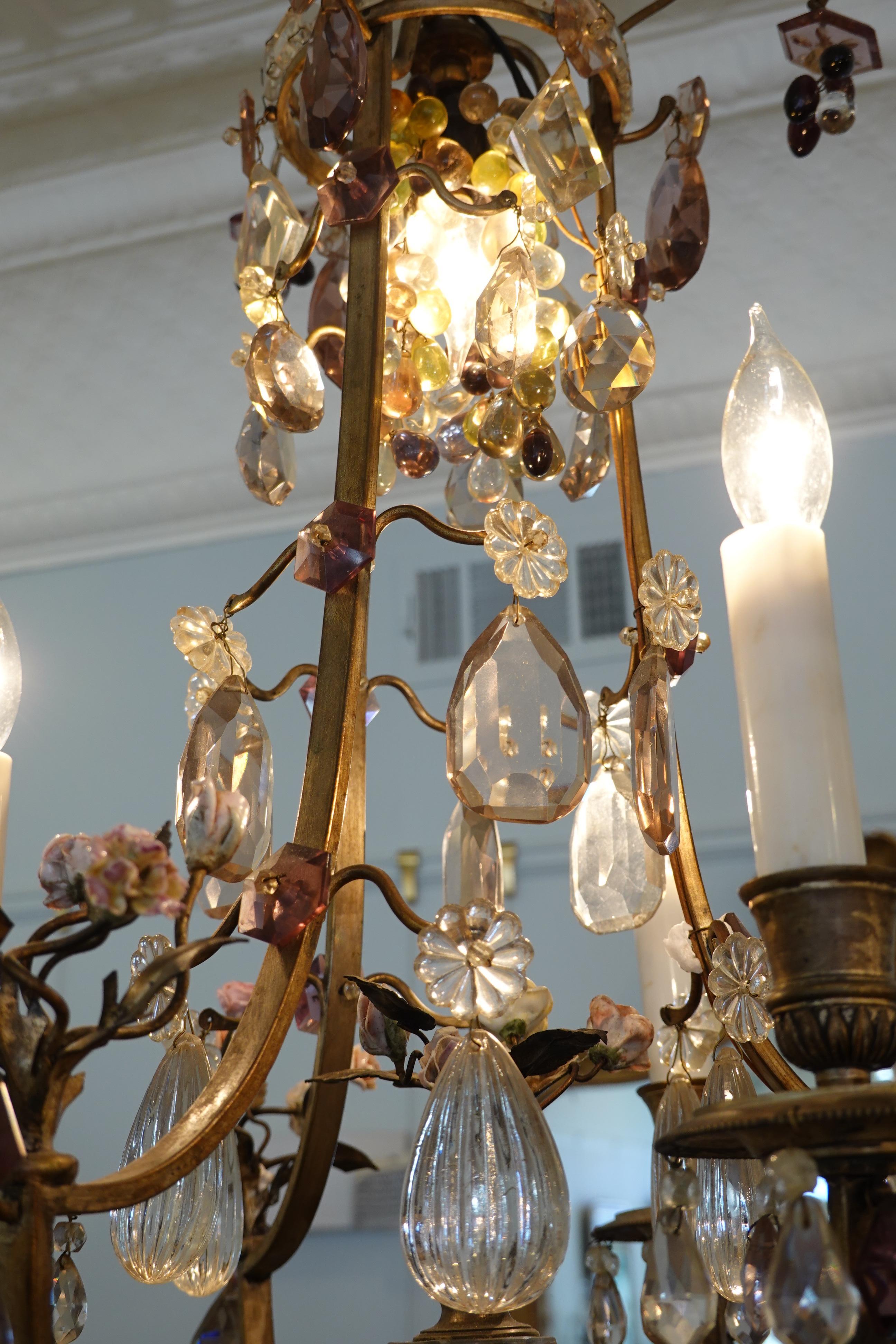 bronze crystal chandelier