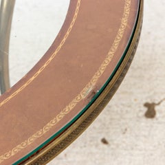 French Bronze and Glass End Table