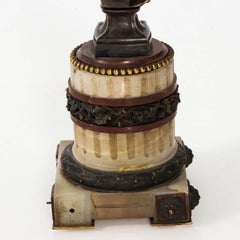 French Bronze and Marble Bust by L. Gregoire, circa 1878
