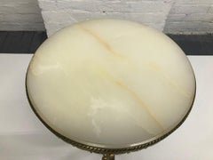 French Bronze and Onyx Side Table