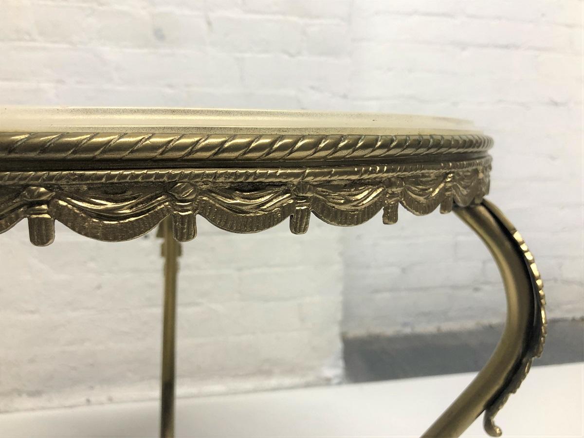 French Bronze and Onyx Side Table In Good Condition For Sale In New York, NY