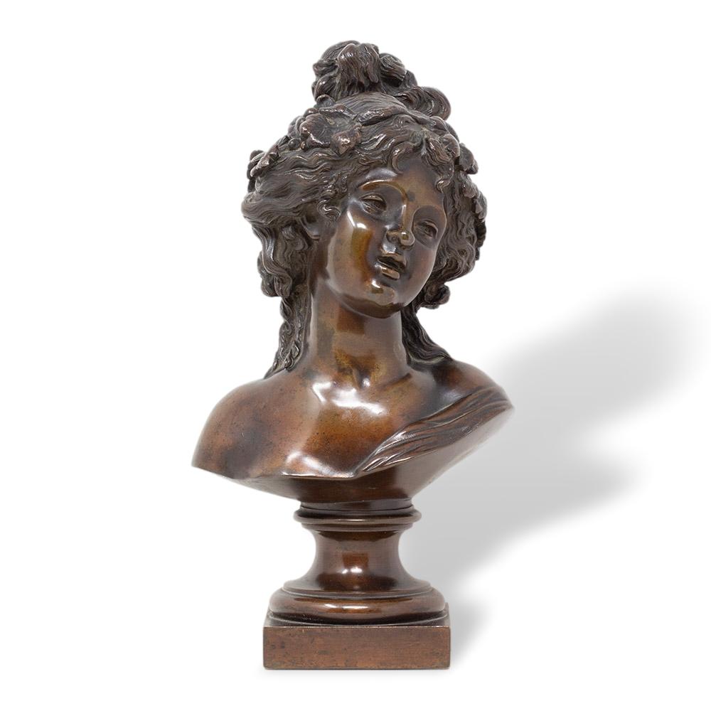 Belle Époque French Bronze Ariadne After Clodion For Sale
