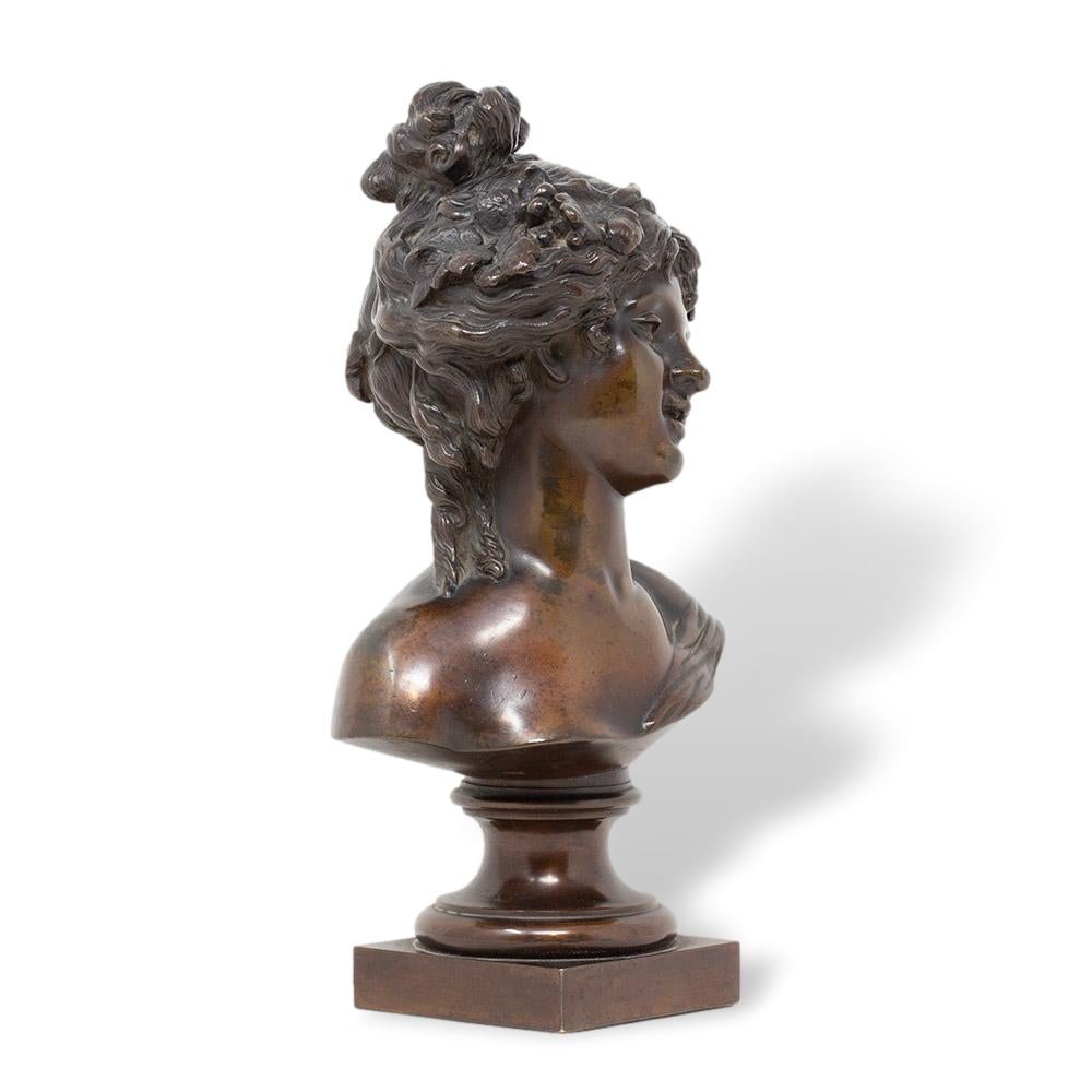 French Bronze Ariadne After Clodion For Sale 3