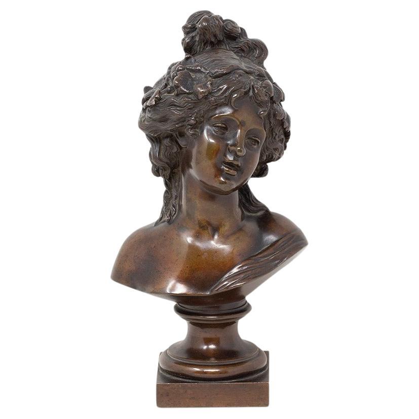 French Bronze Ariadne After Clodion For Sale