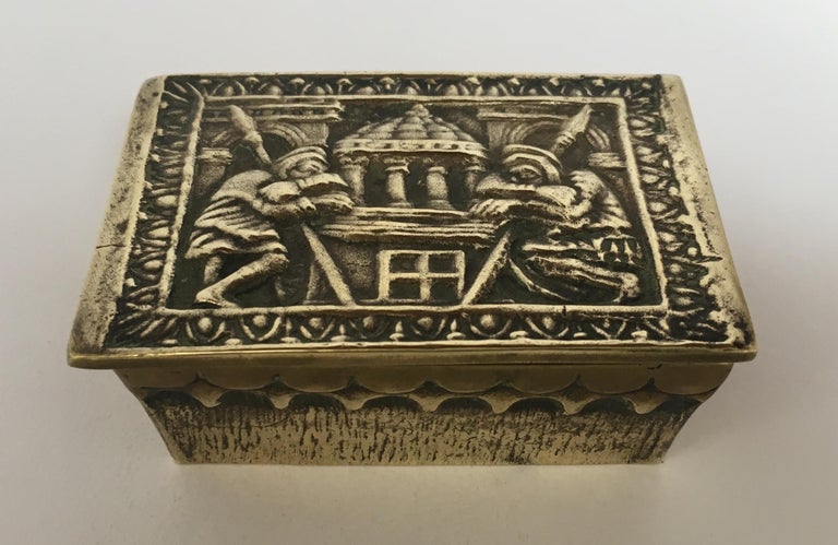 Max Le Verrier French Art Deco Bronze Jewelry Box