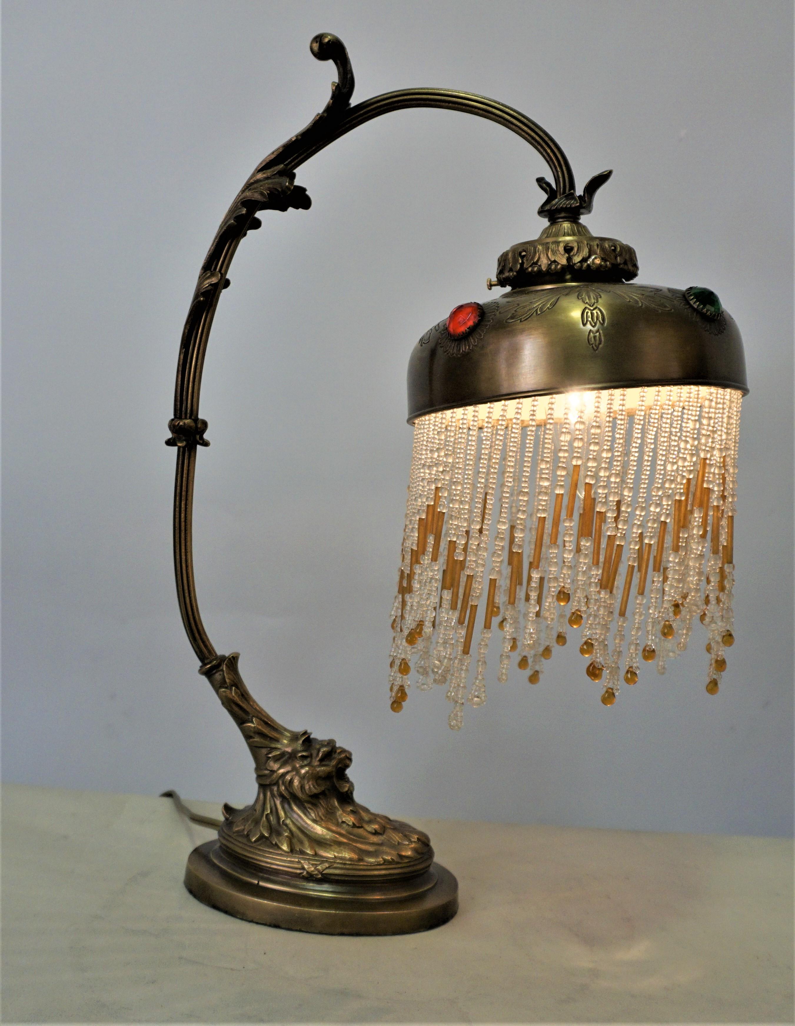 antique art nouveau table lamps