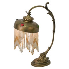 Antique French Bronze Art Nouveau Table Lamp