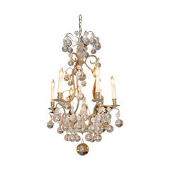 French Bronze Ball Chandelier