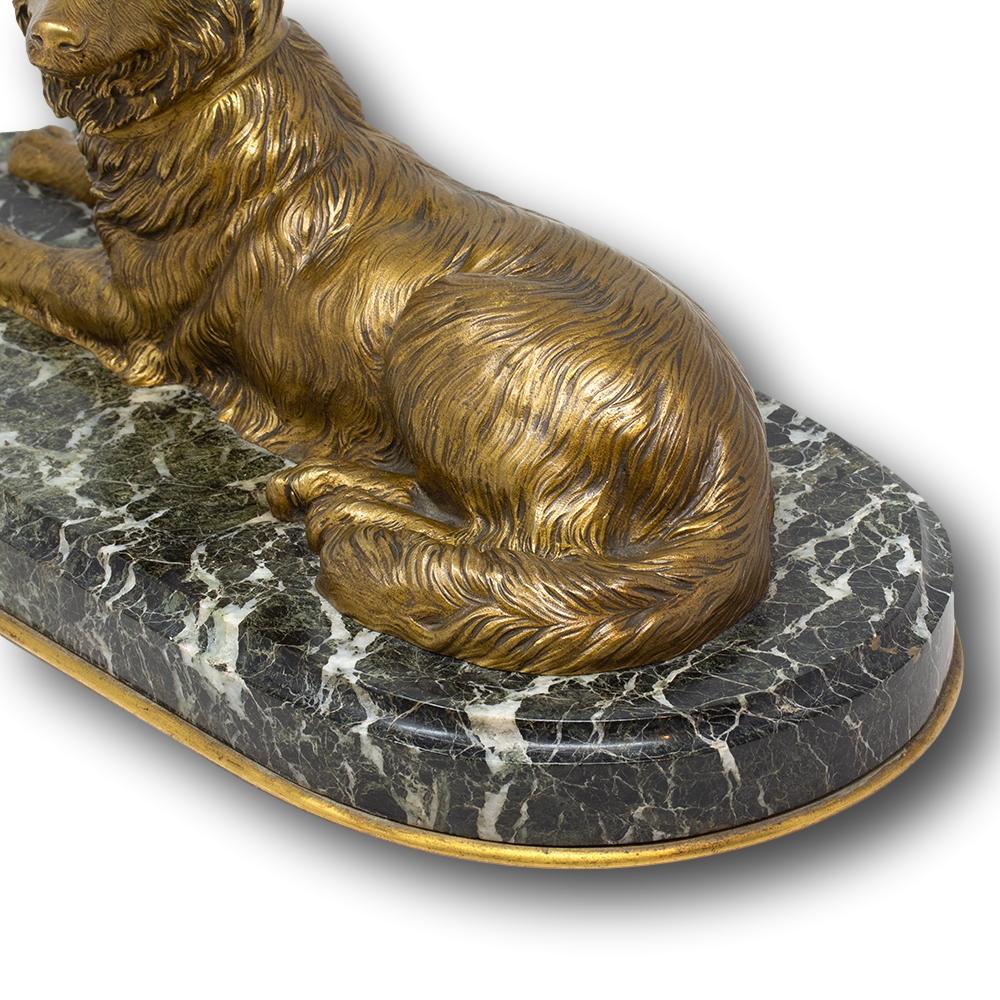 French Bronze Belgian Shepherd Dog Figure For Sale 8