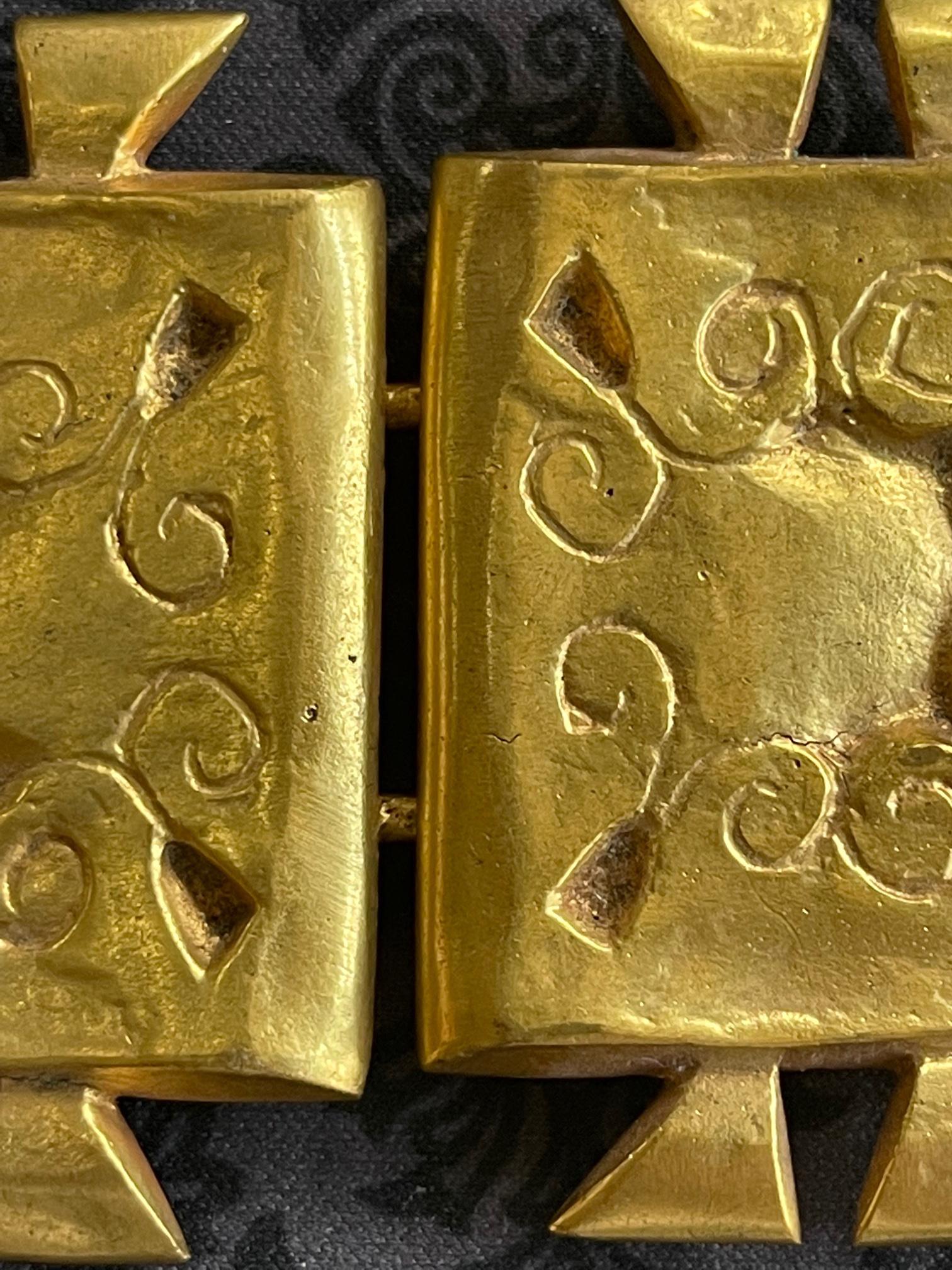 Gürtelschnalle aus Bronze Vautrin (Französisch) im Angebot