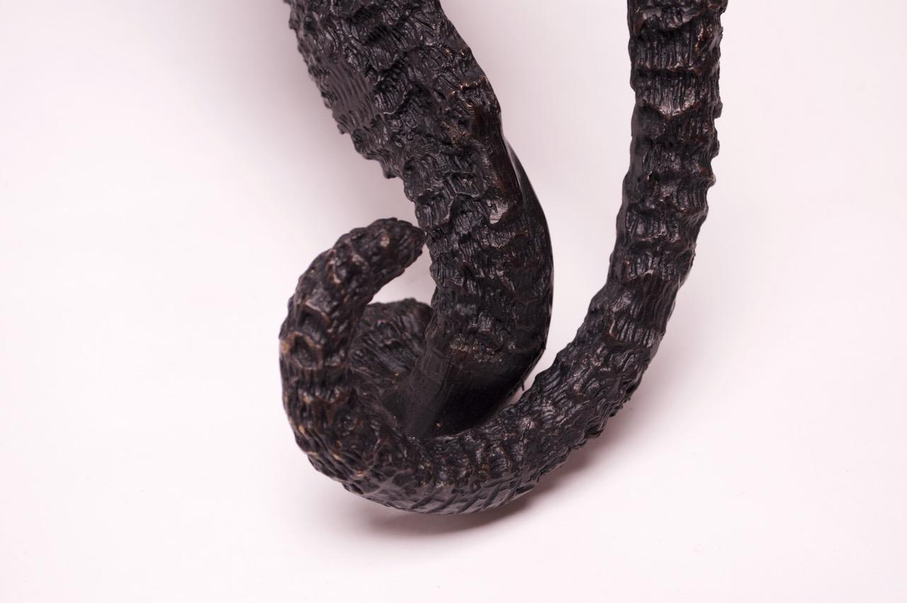 Sculpture française de panthère noire en bronze en vente 10