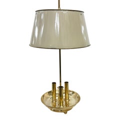 Bouillotte-Schreibtischlampe aus Bronze