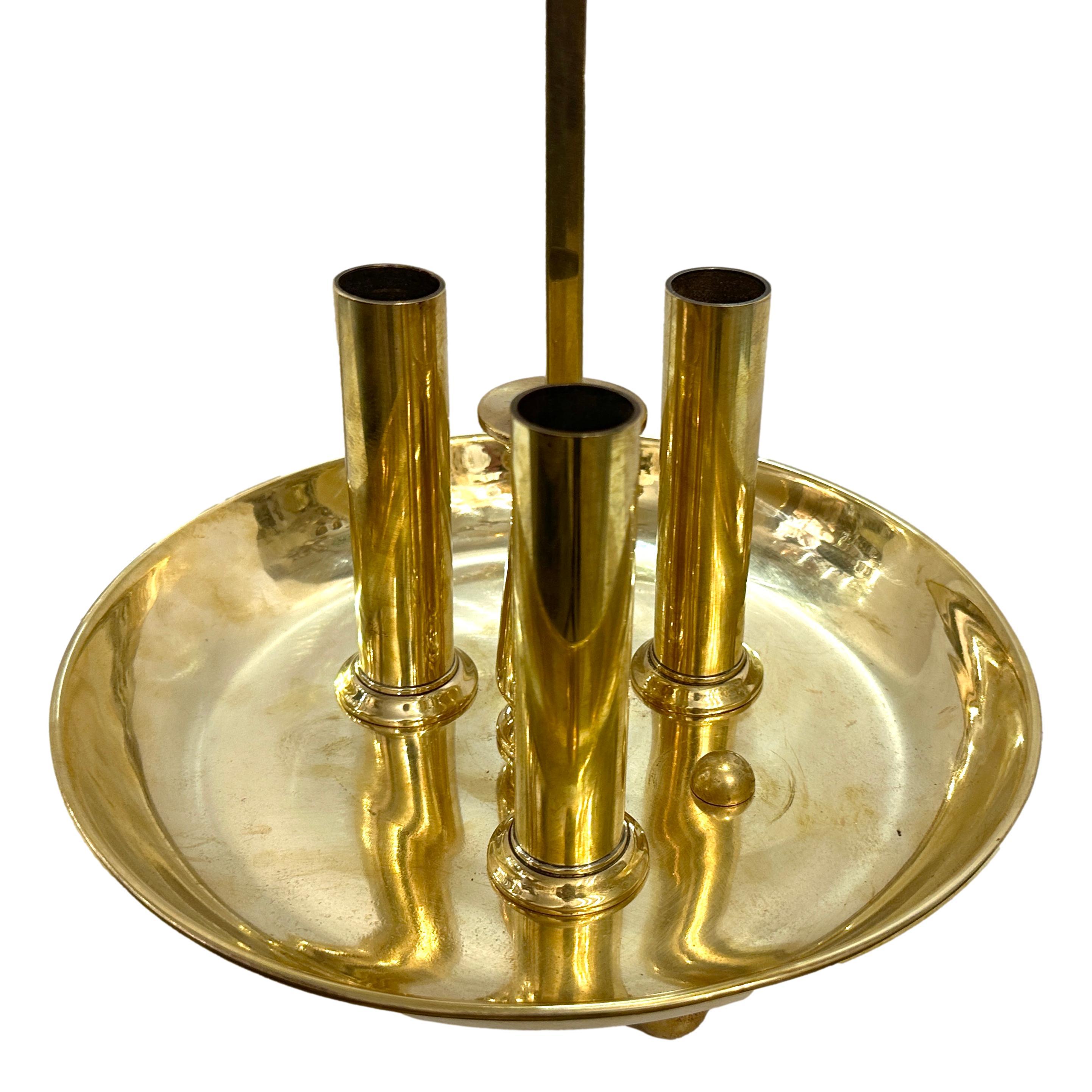 Bouillotte-Schreibtischlampe aus Bronze (Französisch) im Angebot