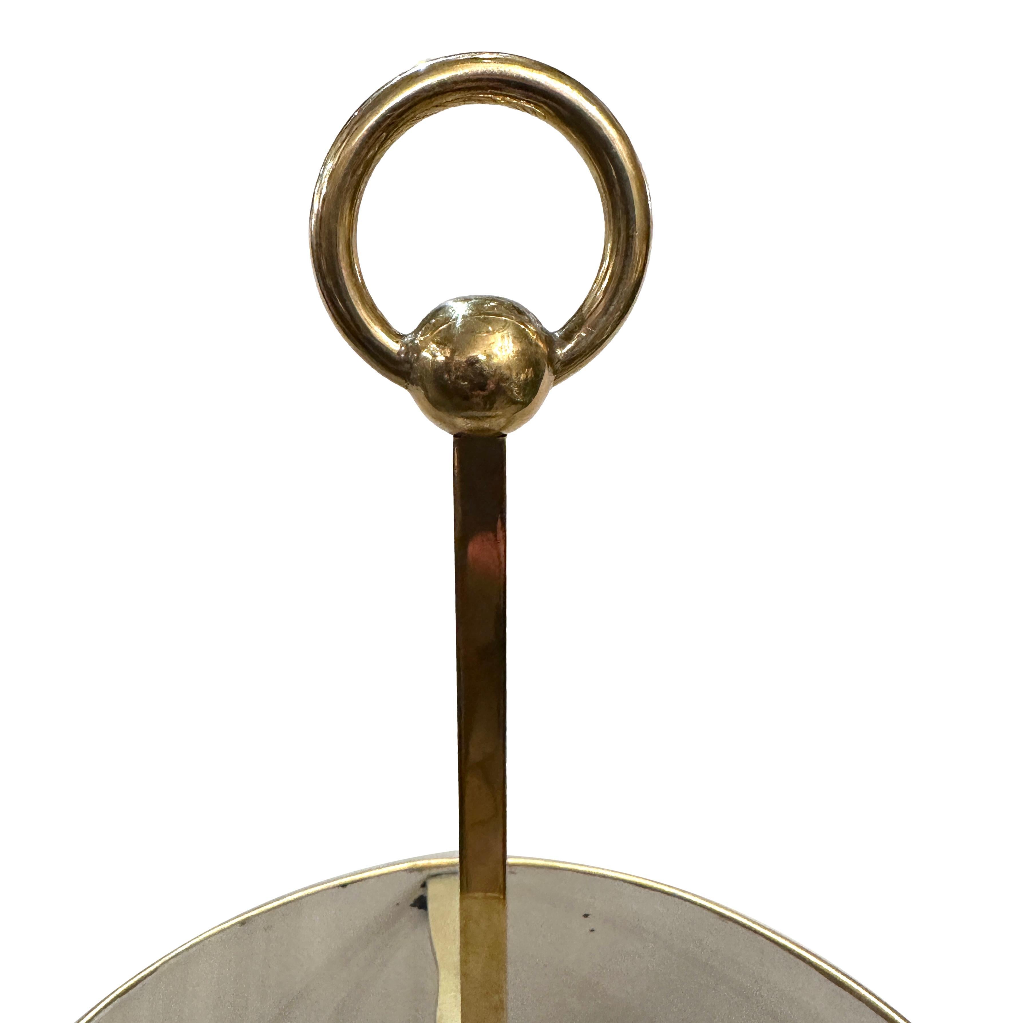 Milieu du XXe siècle Lampe de bureau bouillotte en bronze français en vente