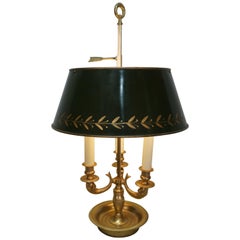 French Bronze Bouillotte Desk or Table Lamp