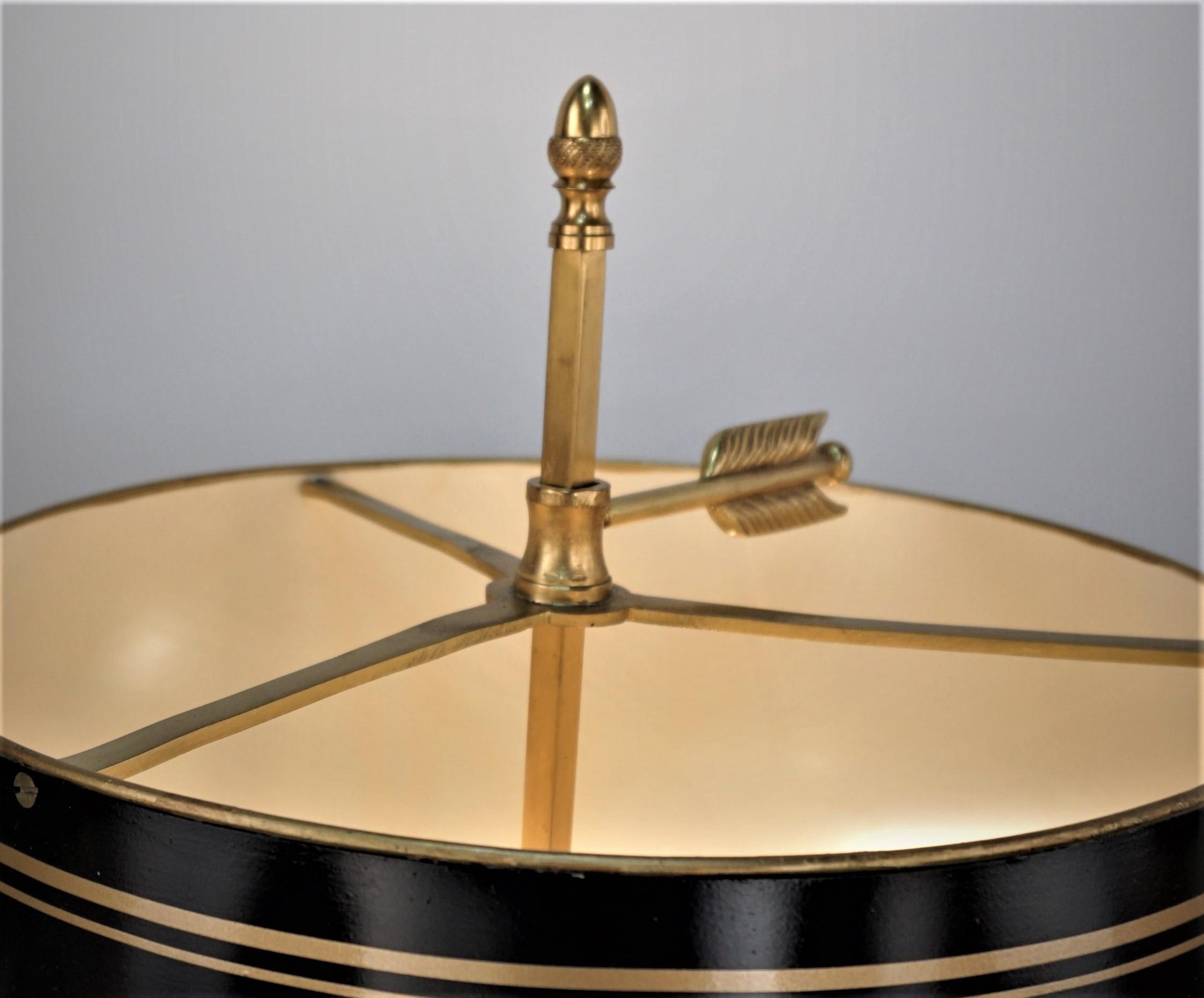 French Bronze Bouillotte Lamp In Good Condition For Sale In Fairfax, VA