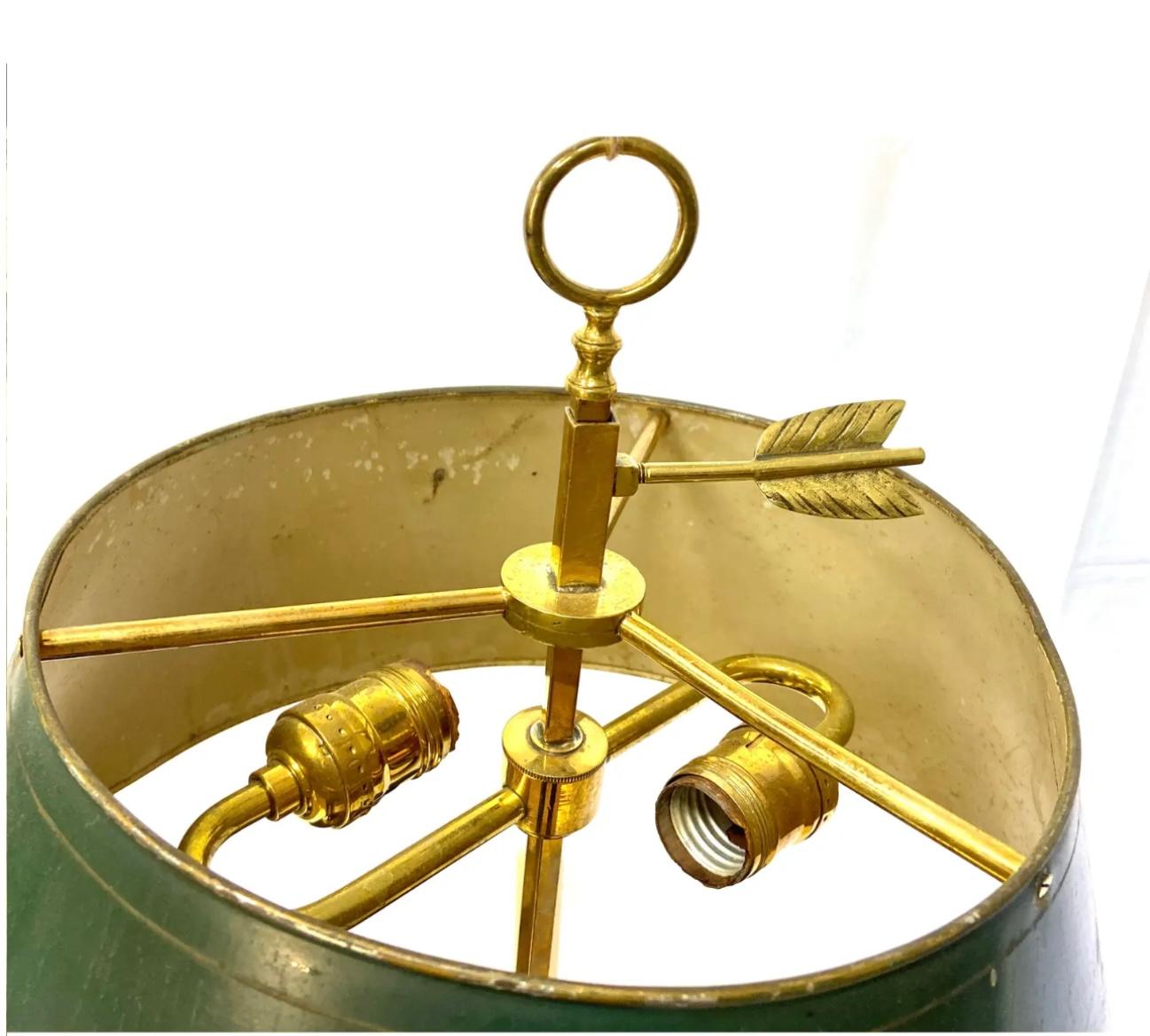 French Bronze Bouillotte Lamp 1