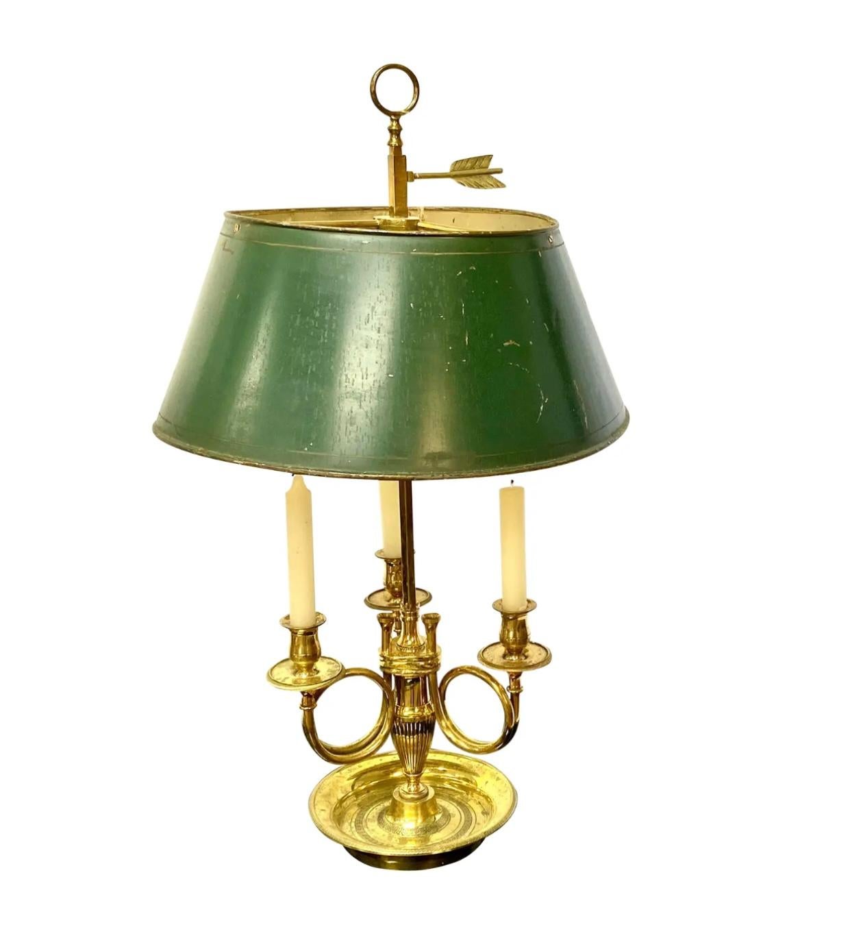 French Bronze Bouillotte Lamp 2