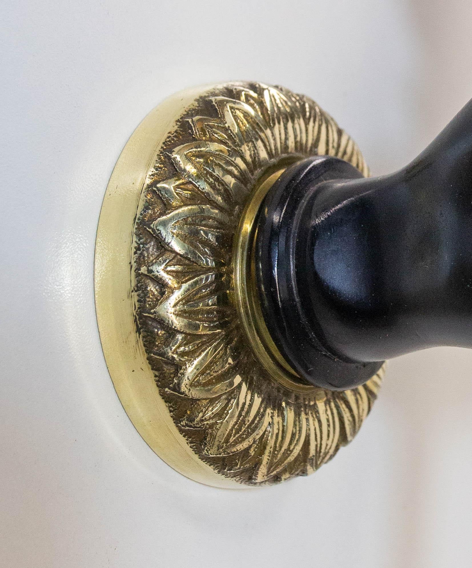 French Bronze Brass & Clichy Glass Louis XVI Style André Arbus Sconce For Sale 6