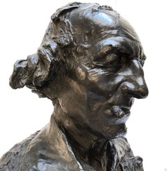 French Bronze Bust by Jean-Baptiste Carpeaux, Known as “Le Fumeur”, Dated 1869