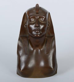 French Bronze Bust of Cleopatra, Late 19th Century